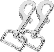 Kisangel Dog Walking Rope 2pcs Dog Leash Clip Dog Leash Clasp Swivel Snap Hooks Trigger Clip Clasp for Heavy Duty Pet Leashes Clip Dog Harness with Soft Padded Handle