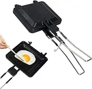 Sandwich Maker - Sandwich Frying Pan | Non Stick Breakfast Frying Pan, Foldable Breakfast Baking Pan, Indoor & Outdoor Home Kitchen Cookware