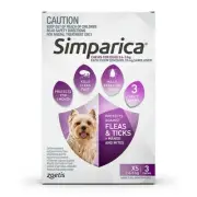 Simparica for Extra Small Dogs 2.6-5kg Flea & Tick Treatment