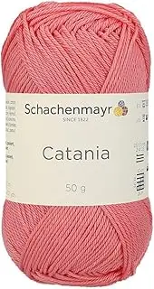 1 Skein/Pack Schachenmayr (SMC) Catania Originals Yarn, Each Ball 1.76 Oz (50gr) / 136 Yards (125 m), 100% Mercerized Cotton for Knitting and Crochet Yarn, Sport Weight, 409 - Dahlia