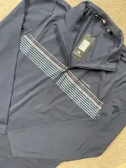 NWT Travis Mathew Mens S Performance Stretch Make Music Quarter-Zip Pullover