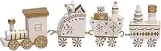 Kids Christmas Train Toy Set, 3 Carriages Deluxe Train Set for Christmas Decorations and Gifts, Kindergarten Home Decor Ornament Sturdy and Durable