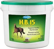 Farnam HB 15 Hoof Supplement, Supports Healthy hoof Growth 7 Pound, 112 Day Supply