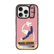 iPhone 16 Pro Impact Ring Stand Case MagSafe Compatible Self-Help Who? (Digital Delirium) (Pink)