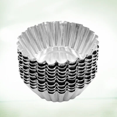 40 Pcs Egg Tart Mold Cupcake Mould Metal Pudding Moulds Mini Baking Molds