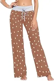 [GuoChe] Pajamas For Women With Pants Happy Thanksgiving Autumn Pjs Pants For Women for Fall Pyjamas