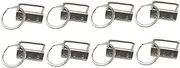 TEHAUX 50pcs Key Fob Hardware for DIY Fabric Key Chains Durable Wristlet Clips for Lanyards Straps and Accessories
