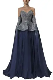[AZ COUTURE] STARLIT SYMPHONY GOWN US 8 GREEN