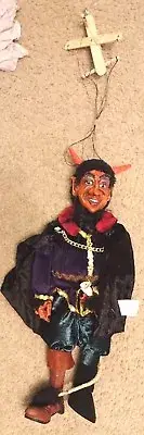 LUCIFER 37 Loutka Marionette String Puppets Approx 18" High Hand Made In Prague