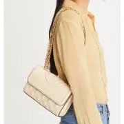 NWT Tory Burch Fleming Convertible Shoulder Bag Small - New Cream