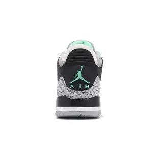 Nike Air Jordan 3 Retro GS Green Glow 大童 女鞋 3代 黑 綠 爆裂紋 DM0967-031