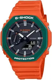 [Casio] G-Shock Analog Digital Orange Resin Strap Watch For Men GA-2110SC-4ADR