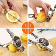 Manual Lemon Squeezer Stainless Steel Hand Pressed Orange Fruit Juicer Port