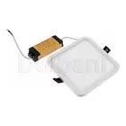 12W 3000k White Modern Slim Design Thin Bezel Ceiling Square Panel Down Light CE
