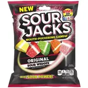 Sour Jacks Original Sour Wedges Candy, 5 Ounce [12 per case]