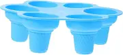 DIY Silicone Ice Cream Cone Mold Cavity Popsicle Maker for Homemade Treats Easy to Clean Store for Ice Cream and Fun