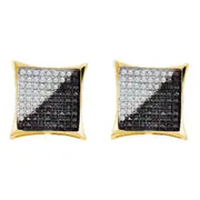 1/4CT-Diamond BLACK DIAMOND EARRING