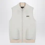 [A.p.c.] White Fleece Zipped Waistcoat M White