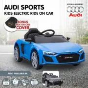 Audi Sport Licensed Kids Ride On Electric Car with Remote Control- Blue