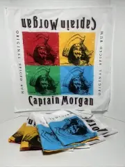 Captain Morgan Bandana Scarf Handkerchief 21” Multi Color Lot Of 5 BRAND NEW
