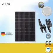 200W 12V Mono Solar Panel Caravan Home Off Gird Battery Charging Power Station
