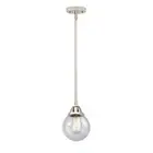 Innovations Beacon 1 Light 8.5" Mini Pendant, PN/Seeded - 288-1S-PN-G204-6