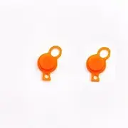 2PCS Replacement C-Stick C Key Cap Analog C Joystick Stick Cap Cover for New 3DS / New 3DS XL/New 3DS LL 2015 Orange
