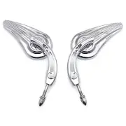 HongK Harley Iron XL Roadster XL883R XL1200V FLS FLSTF Chrome Raindrop Mirror