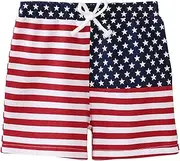 [Generic] Baby Boy Short Pants Toddler Kids Infant Printed Striped Shorts Independence Day Pants Boy's Shorts Light Shorts Boys