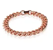 Pure Solid Copper Bracelet - Cuban Chain Curb Link Rider Bracelet Arthritis