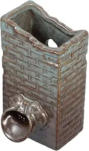 NULYLU Fountain Flowing Water Clay Pot Fish Tank Accessories Decoration Indoor Waterfall Small Water Fountain Indoor Pond Fountains Mini Waterfall Small Fish Tank Bubbler Ceramics