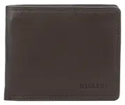 Milleni Mens 11cm Leather Flat Wallet Money/Credit Card Cash Holder/RFID Brown