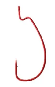 Gamakatsu EWG Offset Shank 4/0 Worm Hook (red 5 pack)