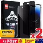 Screen Protector For iPhone 16 16e 15 14 13 12 11 Pro Max XR Anti-Spy Privacy