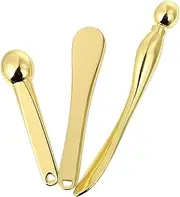 FOMIYES 3pcs Face Cream Eye Cream Stick Eye Massage Tool Beauty Spoon Makeup Spoon for Facial Eye Cream Spoon Applicator Ice Globes for Facials Zinc Alloy Metal Makeup Tools Miss
