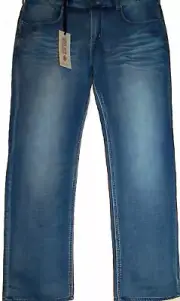 Buffalo by David Bitton Blue Men Soft Cotton Jeans Size W 38 L 34