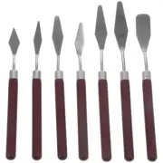 7 Pcs Painting Scraper Tool Color Mixing Spatulas Scrapper Tools Supplies