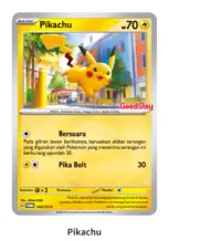 Pokemon Pikachu Good Day Promo 148/SV-P Stamped Pokemon TCG Indonesia