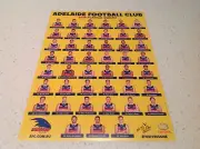 AFL ADELAIDE CROWS 2016 OFFICIAL FULL TEAM POSTER, BARGAIN ATTRACTIVE COLLECTOR