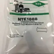 (1) NTE NTE1888 Integrated Circuit Horizontal and Vertical Deflection Monitor