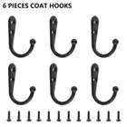 Coat Clothes Hooks Towel Robes Hanger Rack Holder Bathroom Kitchen Decor xiDka