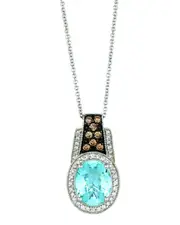 Le Vian 14K 2.43 ct. tw. Diamond & Aquamarine Pendant