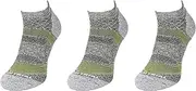 [Comodo] Comfortable Running Socks for Women/Men, 3 Sports Socks Short, for Long Running, Jogging, Fitness, Warm Trainer Socks RUN9 Size 35-38 Grey, Light Grey, RUN9 - Grau/Limette