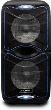 Dolphin SP-212RBT Portable Bluetooth Karaoke Party Speaker w/Lights & Microphone