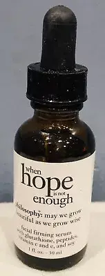 Philosophy When Hope Is Not Enough Facial Firming Serum 1 fl oz Bottle