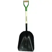Razor-Back Steel Scoop 19"x15" Blade, 27" White Ash D-Grip Handle