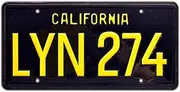Gone in 60 Seconds | LYN 274 | Metal Stamped License Plate