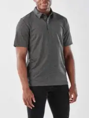 Stormtech MK-1 Golf Tennis Business Casual Polo Shirt Carbon/Gray Large New