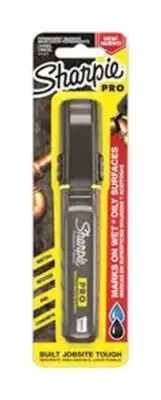 Sharpie Pro Permanent Marker, XL, Chisel Tip, Black Marker (2018347)
