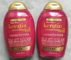 Lot of 2 OGX Anti Breakage + Keratin Oil Conditioner smoothing oil 13 oz